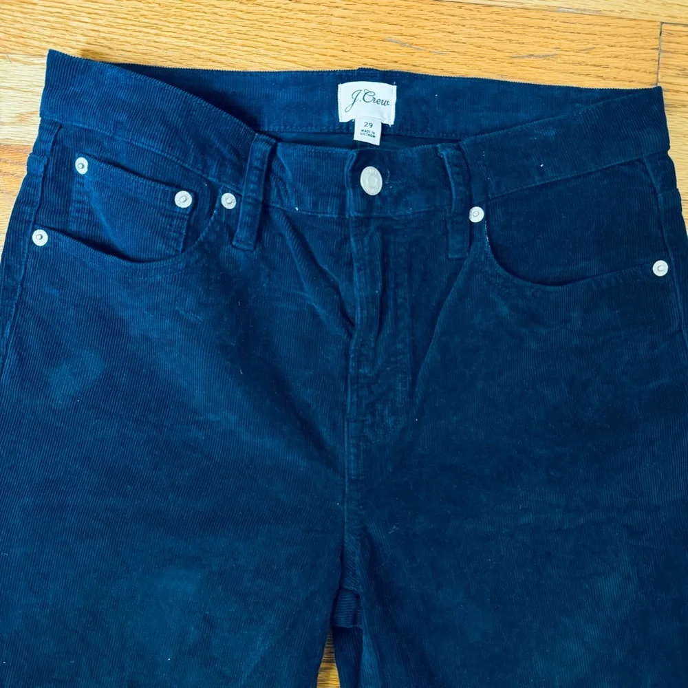 J.Crew Women’s Vintage Straight Corduroy‎ Pants Navy Blue - Size 29